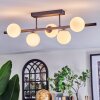 Chehalis Plafoniera, Lampada a sfera Bianco, 5-Luci