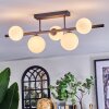 Chehalis Plafoniera, Lampada a sfera Bianco, 5-Luci