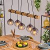 Koyoto Lampadario a sospensione, Lampada a sfera, Lampada a sospensione Écru, Nero, 5-Luci