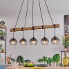 Koyoto Lampadario a sospensione, Lampada a sfera, Lampada a sospensione Écru, Nero, 5-Luci