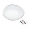 EGLO SILERAS-A Plafoniera LED Bianco, 1-Luce, Telecomando