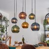 Koyoto Lampadario a sospensione, Lampada a sfera, Lampada a sospensione Blu, Oro, Verde, Ramato, 6-Luci