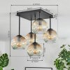 Ripoll Plafoniera, Lampada a sfera Ambrato, Chiaro, 5-Luci