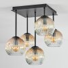 Ripoll Plafoniera, Lampada a sfera Ambrato, Chiaro, 5-Luci