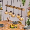 Koyoto Lampadario a sospensione, Lampada a sfera, Lampada a sospensione Écru, Nero, 5-Luci