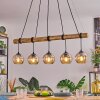 Koyoto Lampadario a sospensione, Lampada a sfera, Lampada a sospensione Écru, Nero, 5-Luci
