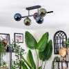 Chehalis Plafoniera, Lampada a sfera Blu, Verde, Ramato, 5-Luci