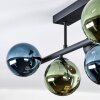 Chehalis Plafoniera, Lampada a sfera Blu, Verde, Ramato, 5-Luci