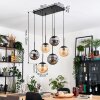 Gastor Lampadario a sospensione, Lampada a sfera, Lampada a sospensione Ambrato, Grigio fumo, 6-Luci