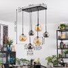 Ripoll Lampadario a sospensione, Lampada a sfera, Lampada a sospensione Ambrato, Grigio fumo, 6-Luci