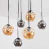 Ripoll Lampadario a sospensione, Lampada a sfera, Lampada a sospensione Ambrato, Grigio fumo, 6-Luci