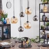Ripoll Lampadario a sospensione, Lampada a sfera, Lampada a sospensione Ambrato, Grigio fumo, 6-Luci
