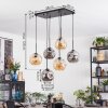 Ripoll Lampadario a sospensione, Lampada a sfera, Lampada a sospensione Ambrato, Grigio fumo, 6-Luci
