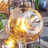 Ripoll Lampadario a sospensione, Lampada a sfera, Lampada a sospensione Ambrato, Grigio fumo, 6-Luci