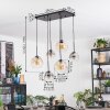 Ripoll Lampadario a sospensione, Lampada a sfera, Lampada a sospensione Ambrato, Chiaro, Grigio fumo, 6-Luci