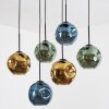 Ripoll Lampadario a sospensione, Lampada a sfera, Lampada a sospensione Blu, Oro, Verde, 6-Luci