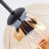 Koyoto Lampadario a sospensione, Lampada a sfera, Lampada a sospensione Ambrato, Grigio fumo, 6-Luci