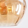 Koyoto Lampadario a sospensione, Lampada a sfera, Lampada a sospensione Ambrato, Grigio fumo, 6-Luci