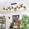 Koyoto Plafoniera, Lampada a sfera Oro, Nero, 10-Luci
