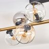 Koyoto Plafoniera, Lampada a sfera Oro, Nero, 10-Luci
