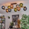 Gastor Plafoniera, Lampada a sfera Oro, Nero, 10-Luci