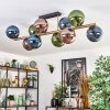Gastor Plafoniera, Lampada a sfera Oro, Nero, 10-Luci