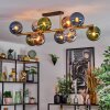Gastor Plafoniera, Lampada a sfera Oro, Nero, 10-Luci
