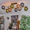 Gastor Plafoniera, Lampada a sfera Oro, Nero, 10-Luci