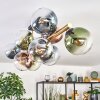 Gastor Plafoniera, Lampada a sfera Oro, Nero, 10-Luci