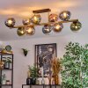 Gastor Plafoniera, Lampada a sfera Oro, Nero, 10-Luci