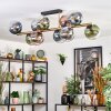 Gastor Plafoniera, Lampada a sfera Oro, Nero, 10-Luci