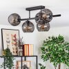 Koyoto Plafoniera, Lampada a sfera Nero, 5-Luci