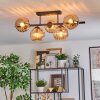 Koyoto Plafoniera, Lampada a sfera Nero, 5-Luci