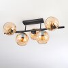 Koyoto Plafoniera, Lampada a sfera Nero, 5-Luci