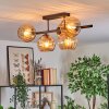 Koyoto Plafoniera, Lampada a sfera Nero, 5-Luci