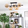 Koyoto Plafoniera, Lampada a sfera Nero, 5-Luci