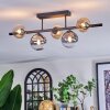 Chehalis Plafoniera, Lampada a sfera Nero, 5-Luci