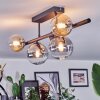 Chehalis Plafoniera, Lampada a sfera Nero, 5-Luci