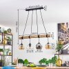 Koyoto Lampadario a sospensione, Lampada a sfera, Lampada a sospensione Écru, Nero, 4-Luci