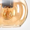 Koyoto Lampadario a sospensione, Lampada a sfera, Lampada a sospensione Écru, Nero, 4-Luci