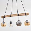 Koyoto Lampadario a sospensione, Lampada a sfera, Lampada a sospensione Écru, Nero, 4-Luci