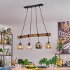 Koyoto Lampadario a sospensione, Lampada a sfera, Lampada a sospensione Écru, Nero, 4-Luci