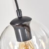Koyoto Lampadario a sospensione, Lampada a sfera, Lampada a sospensione Écru, Nero, 4-Luci