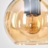 Koyoto Lampadario a sospensione, Lampada a sfera, Lampada a sospensione Écru, Nero, 4-Luci