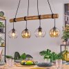 Koyoto Lampadario a sospensione, Lampada a sfera, Lampada a sospensione Écru, Nero, 4-Luci