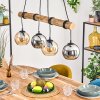 Koyoto Lampadario a sospensione, Lampada a sfera, Lampada a sospensione Écru, Nero, 4-Luci