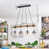 Koyoto Lampadario a sospensione, Lampada a sfera, Lampada a sospensione Écru, Nero, 4-Luci