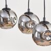 Koyoto Lampadario a sospensione, Lampada a sfera, Lampada a sospensione Écru, Nero, 4-Luci