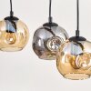 Ripoll Lampadario a sospensione, Lampada a sfera, Lampada a sospensione Écru, Nero, 4-Luci