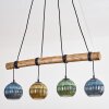 Koyoto Lampadario a sospensione, Lampada a sfera, Lampada a sospensione Écru, Nero, 4-Luci